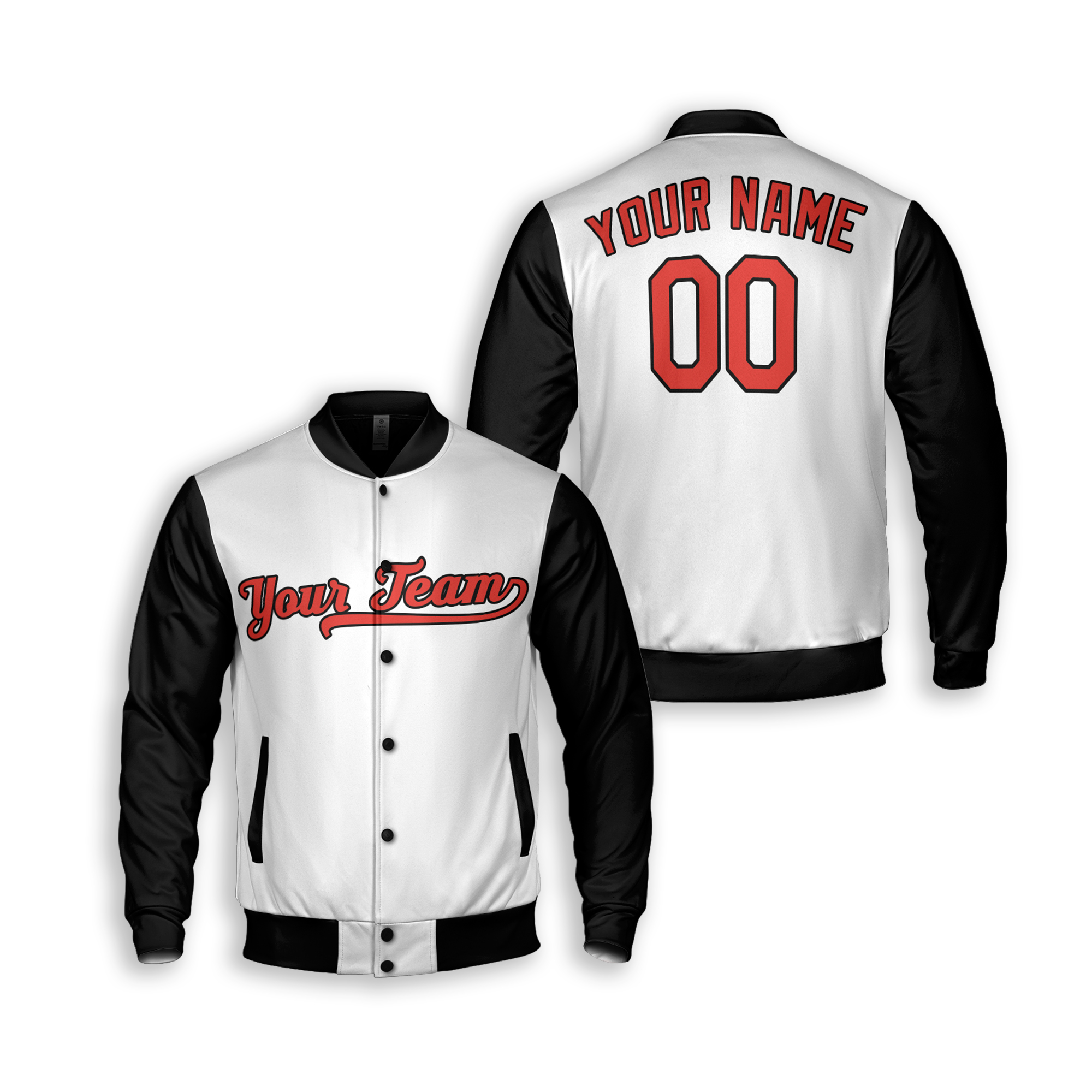Personalized Baltimore Orioles Varsity Jacket for Kids Adults - White ...
