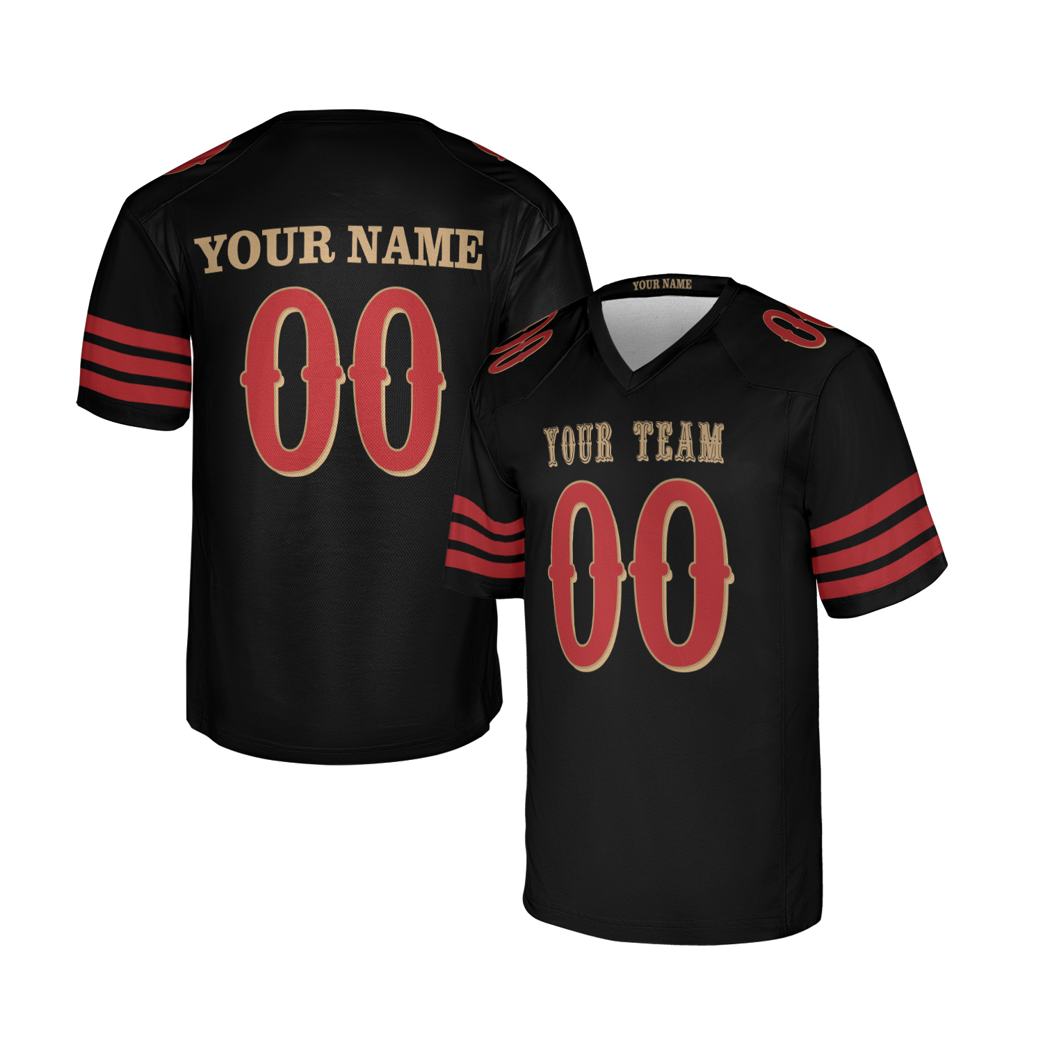 Personalized San Francisco 49ers Jersey for Adults - Black 2025 ...