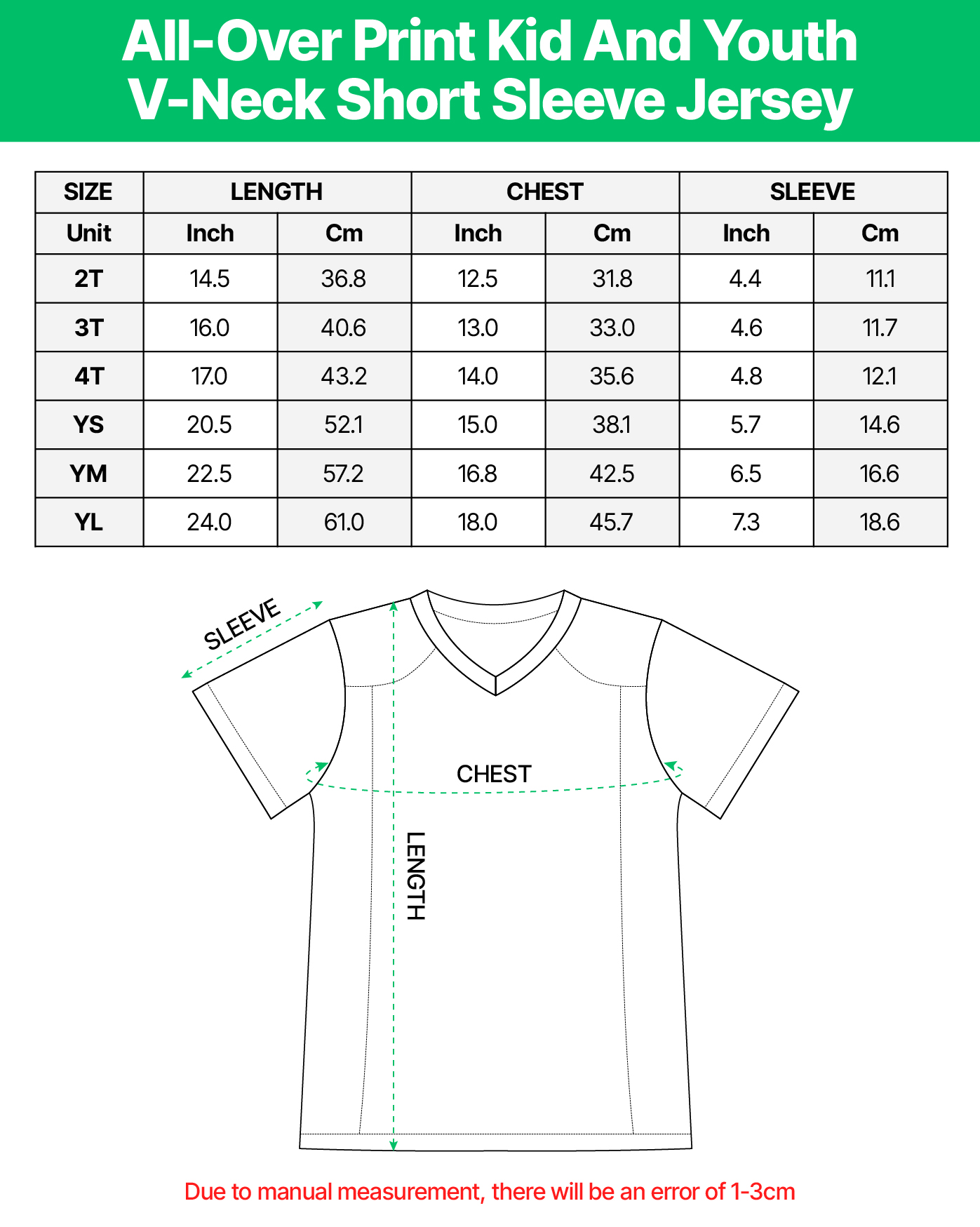 American Football Jersey Size Guide